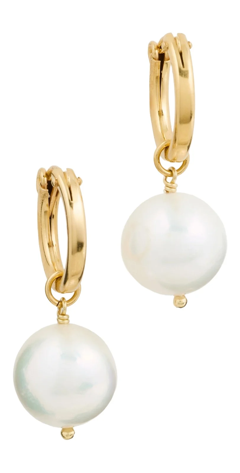 Baroque Pearl Hoop Earrings Baroque Pearl Hoop Earrings