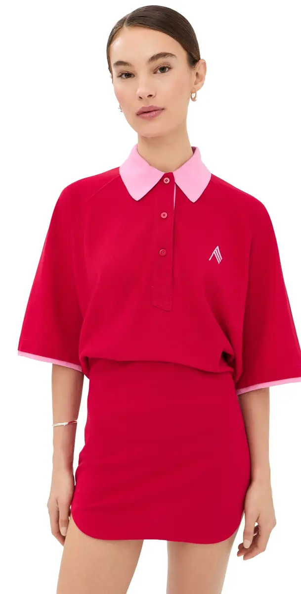 The Attico Mini Dress Red/Pink | Image 1 The Attico Mini Dress Red/Pink | Image 1