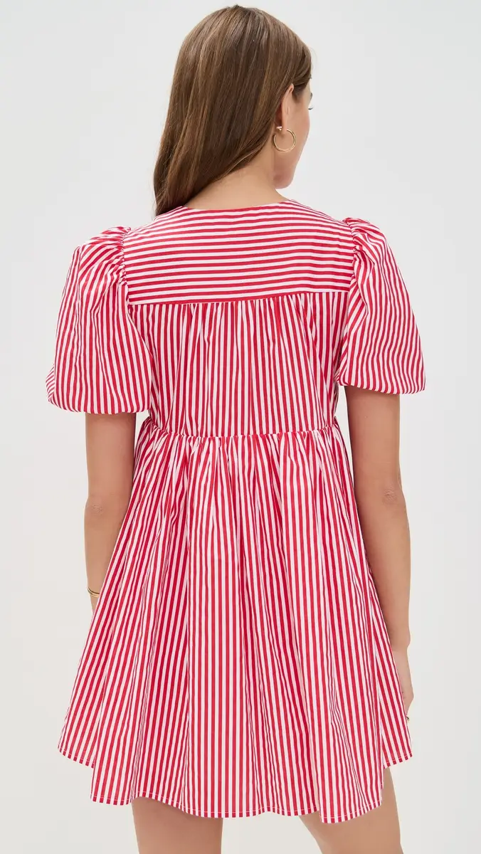 English Factory Stripe Sleeveless Bow Dress | Thumbnail 3 English Factory Stripe Sleeveless Bow Dress | Thumbnail 3