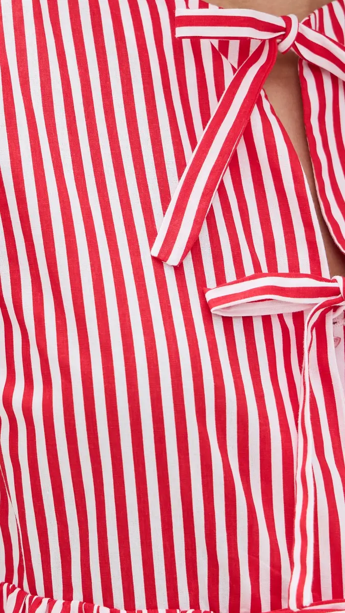 English Factory Stripe Sleeveless Bow Dress | Thumbnail 6 English Factory Stripe Sleeveless Bow Dress | Thumbnail 6