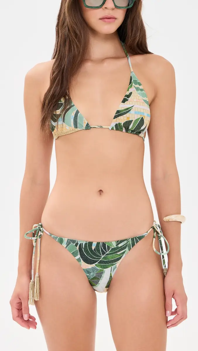 Farm Rio Metallic Bikini Top | Thumbnail 5 Farm Rio Metallic Bikini Top | Thumbnail 5