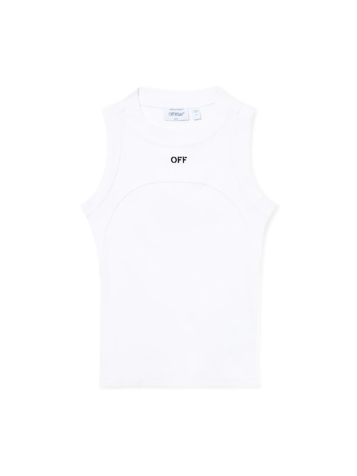 Off-White Off Stamp Rib Round Tank Top