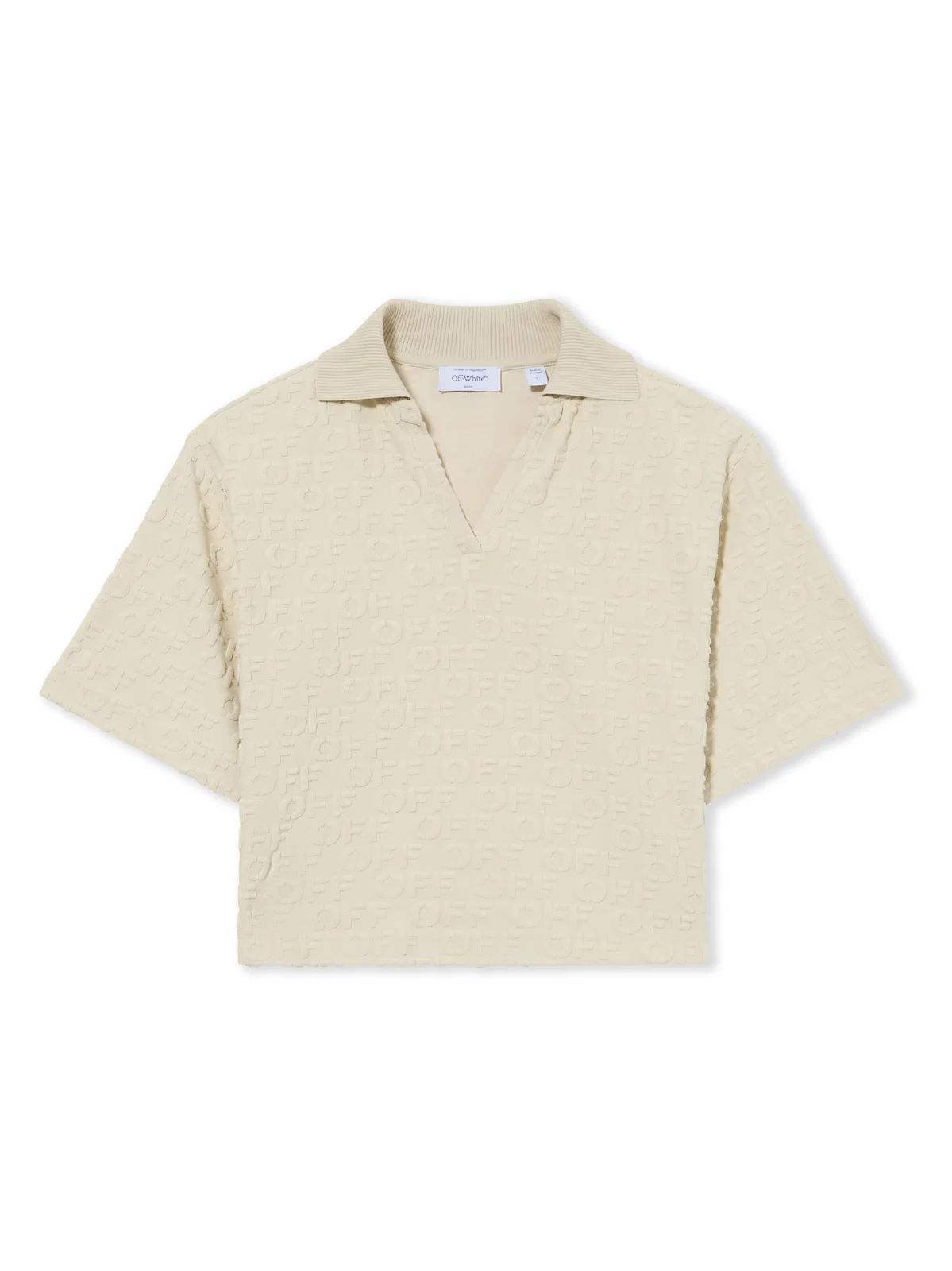 Terry Off Crop Polo