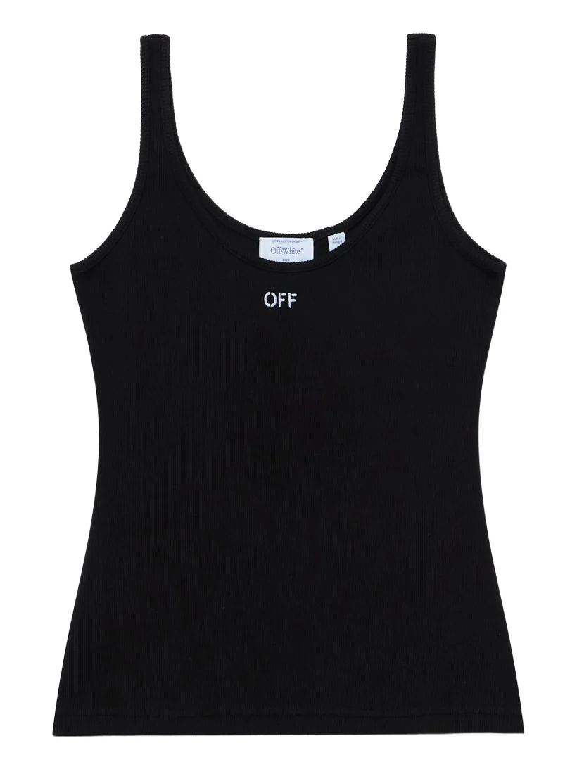 Off-White Off Stamp Rib Tank Top