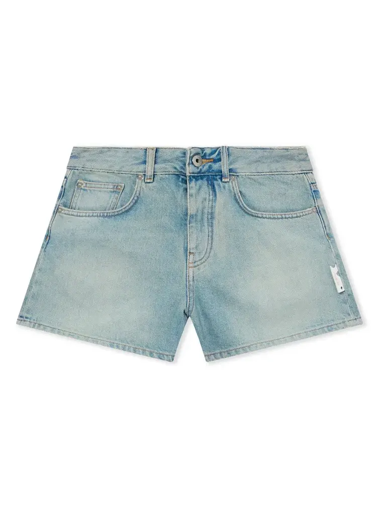 Off-White College Patch Denim Shorts