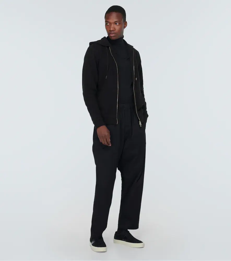 Sunspel Loopback cotton hoodie | Thumbnail 3