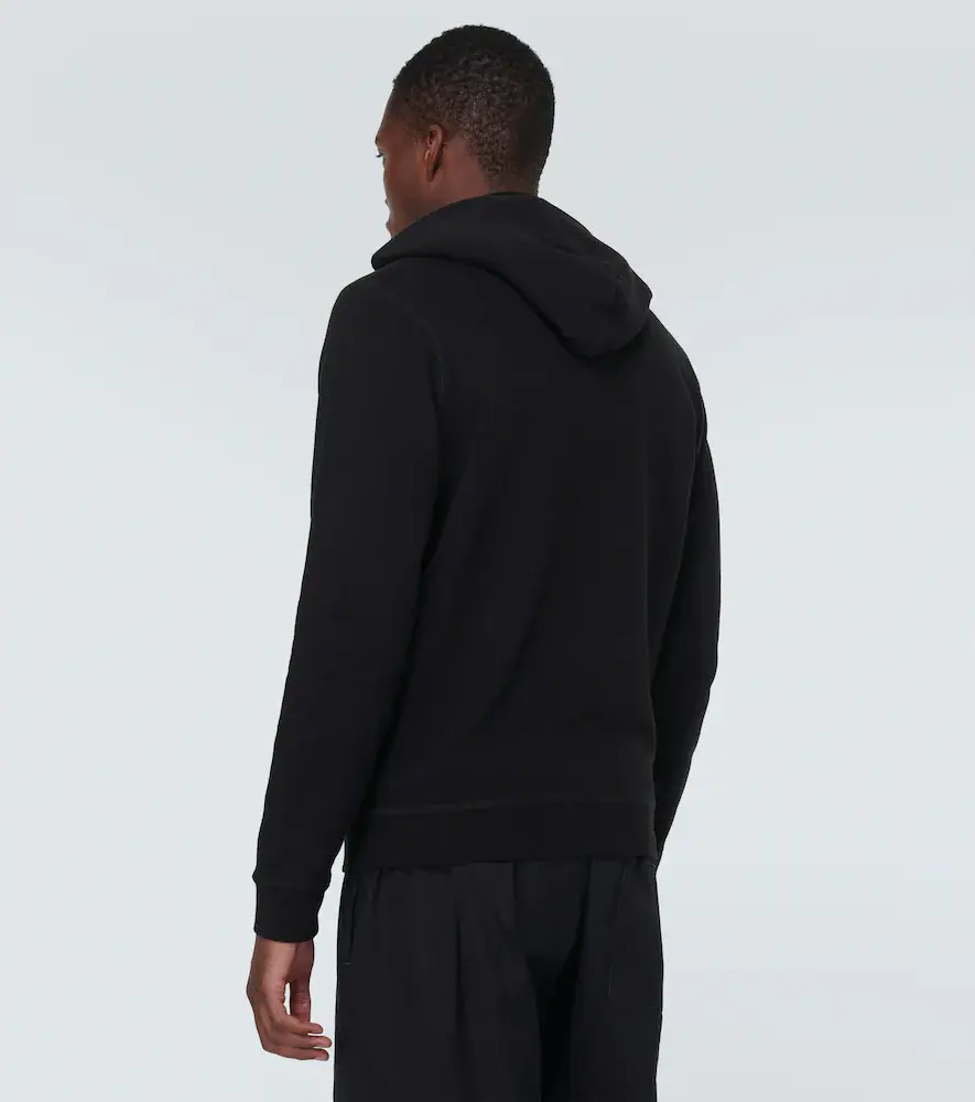 Sunspel Loopback cotton hoodie | Thumbnail 4