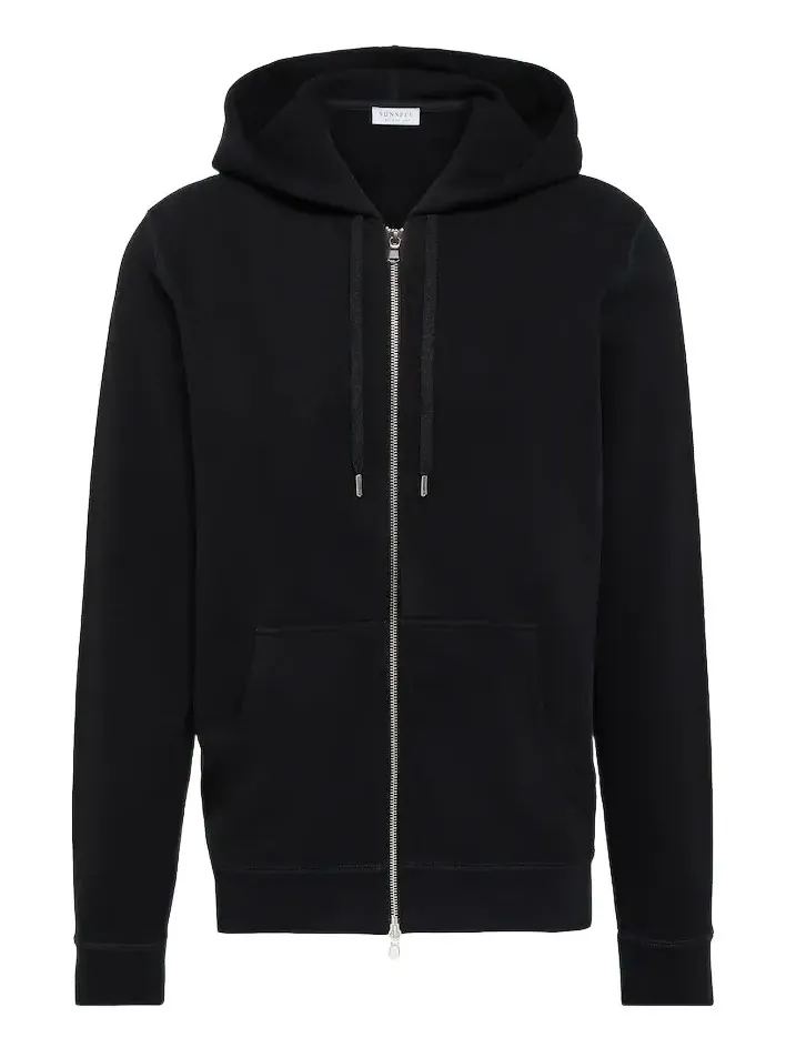 Sunspel Loopback cotton hoodie