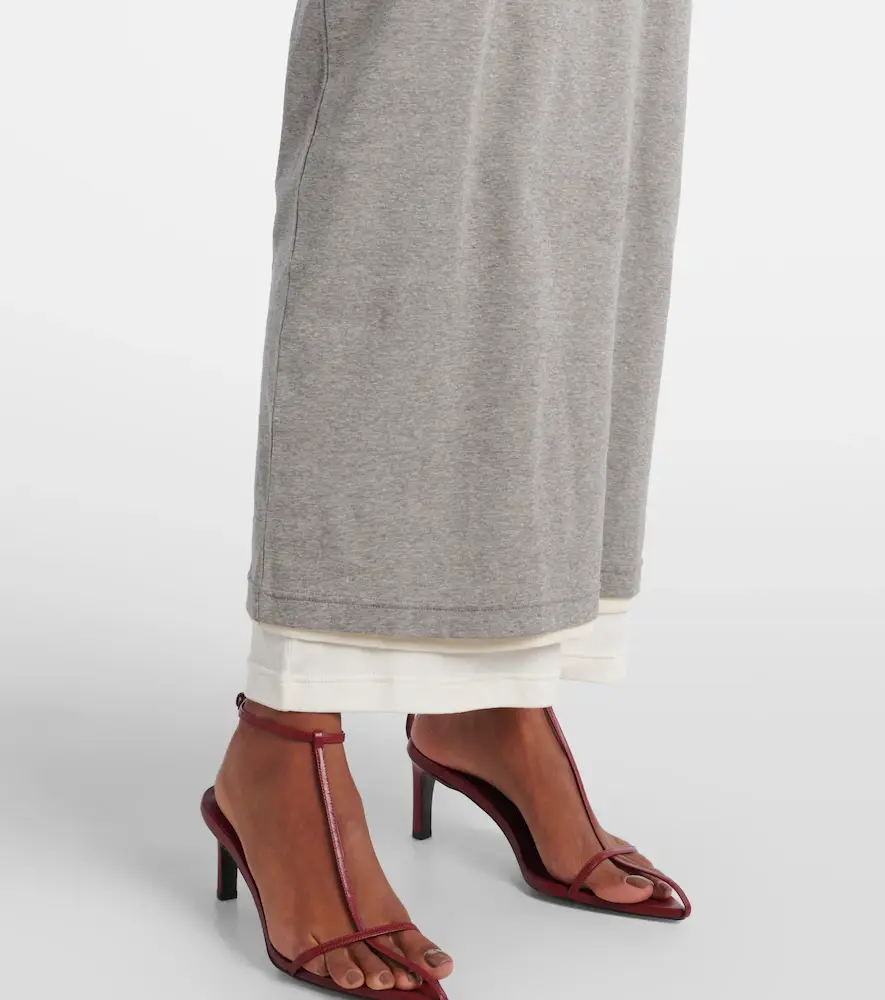 Jil Sander Layered cotton jersey maxi dress | Thumbnail 4
