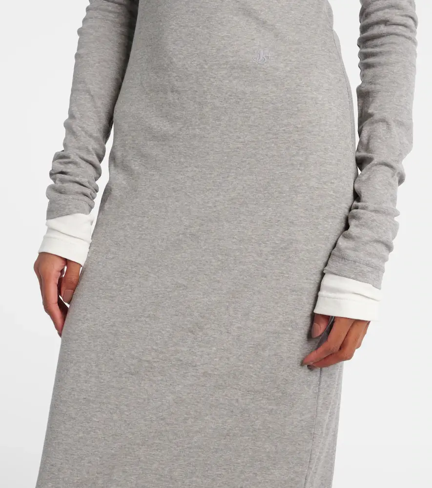Jil Sander Layered cotton jersey maxi dress | Thumbnail 5