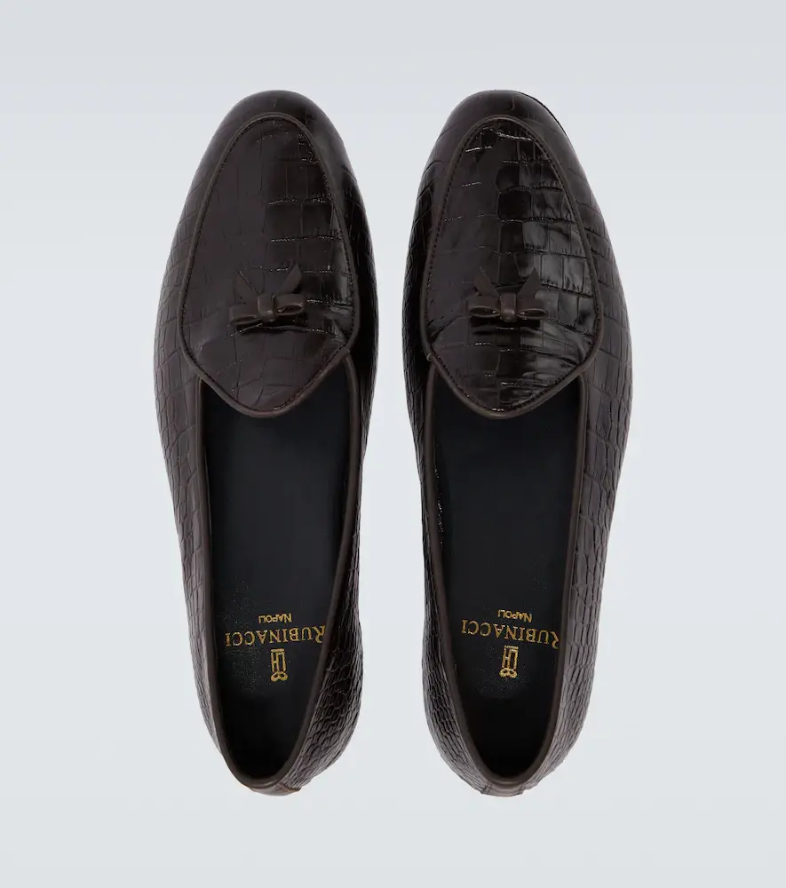 Rubinacci Marfy croc-effect leather loafers | Thumbnail 5 Rubinacci Marfy croc-effect leather loafers | Thumbnail 5