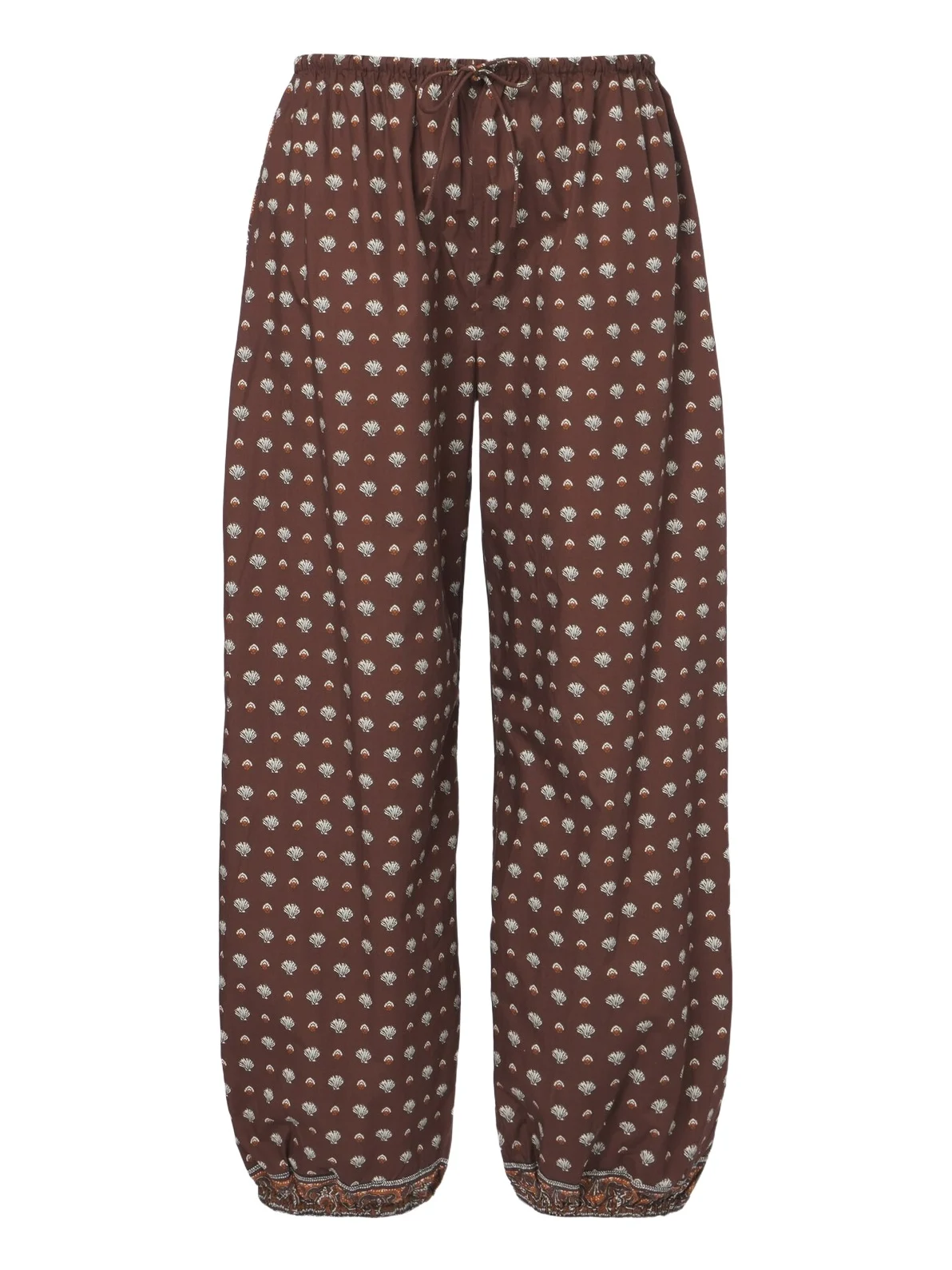 DÔEN Dôen Yarrow printed cotton tapered pants