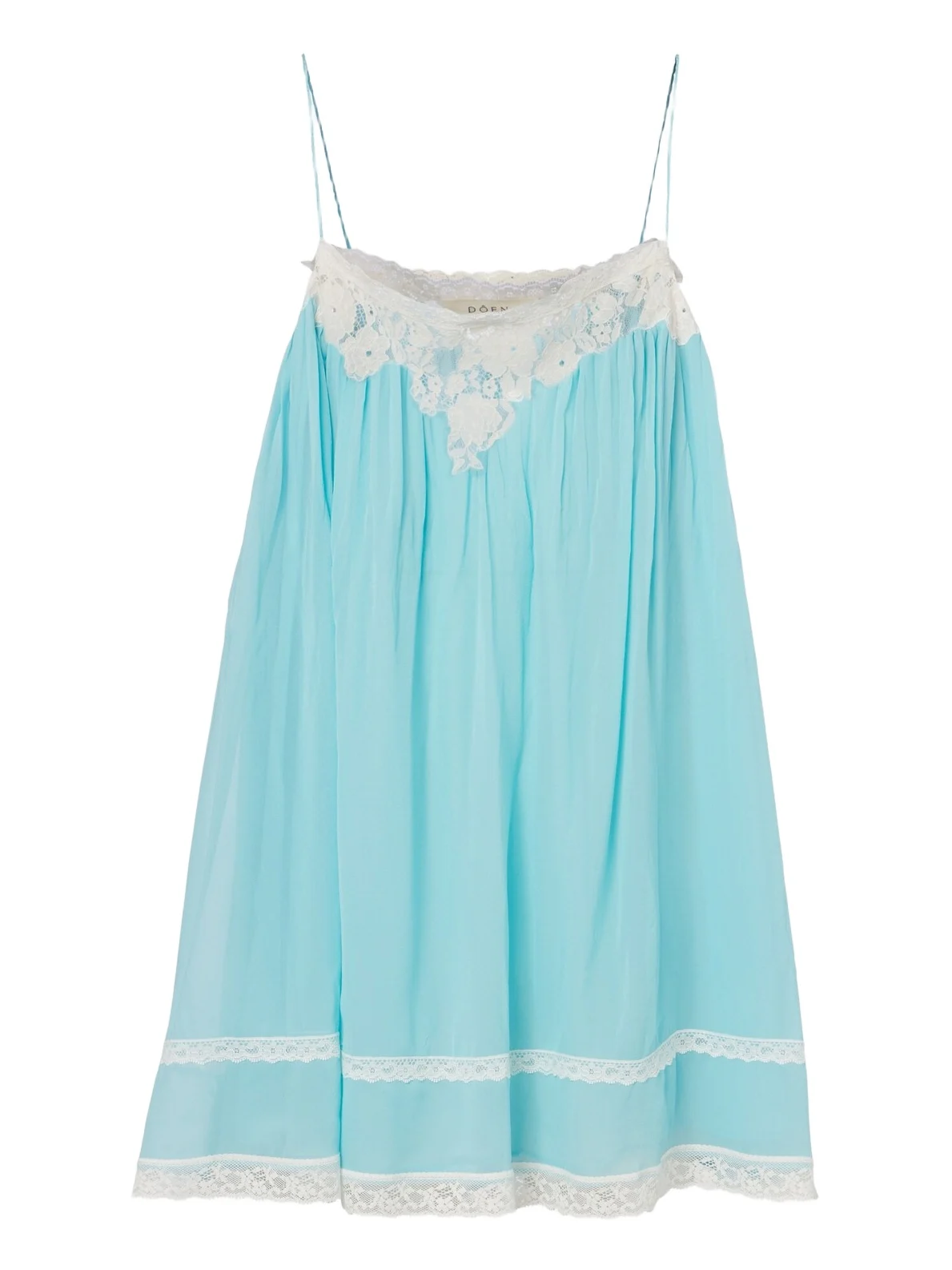 DÔEN Dôen Clemente lace-trimmed silk minidress