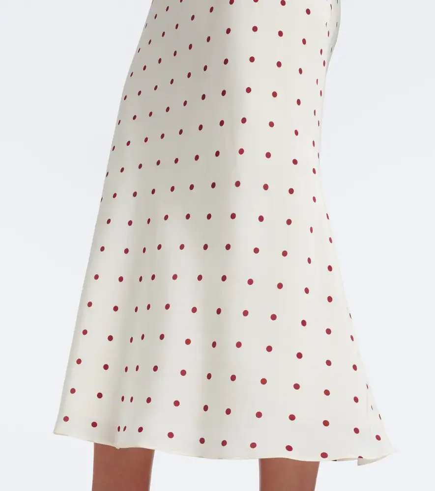 Alessandra Rich Ruffled polka-dot silk midi dress | Thumbnail 4 Alessandra Rich Ruffled polka-dot silk midi dress | Thumbnail 4