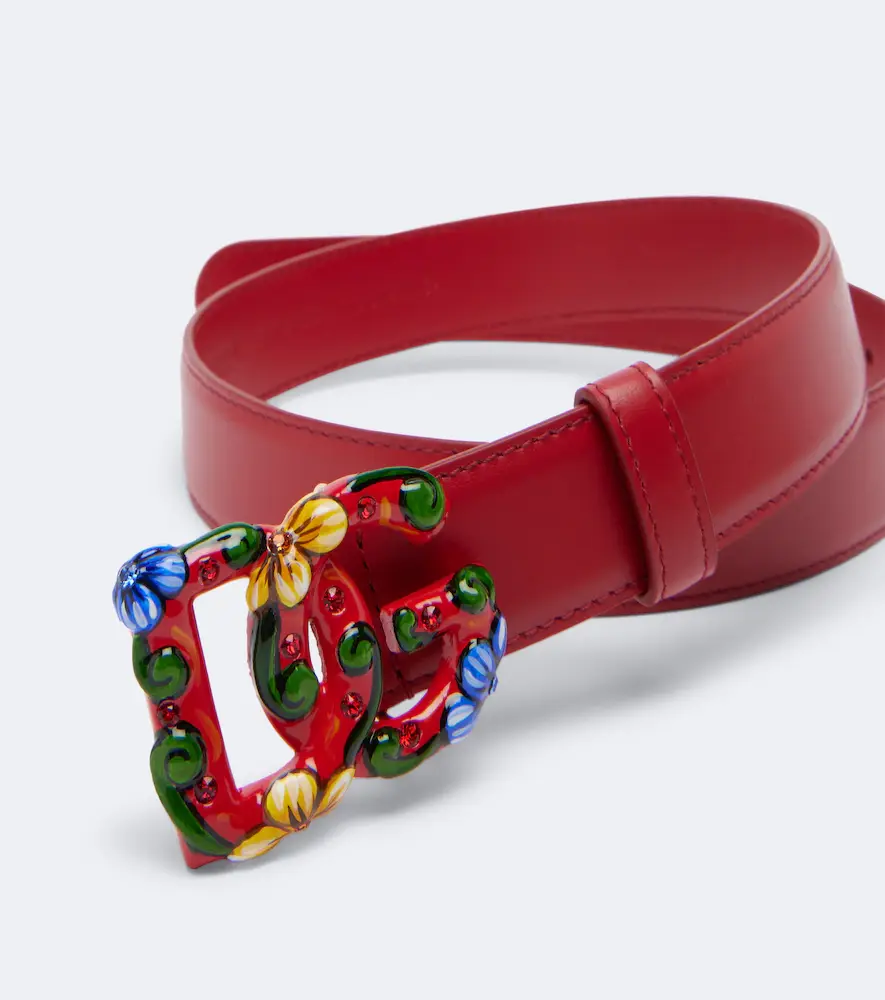 Dolce & Gabbana DG embellished leather belt | Thumbnail 2