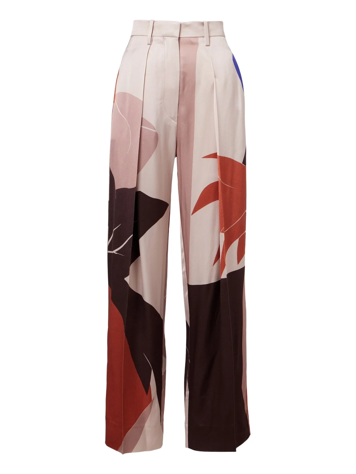 Printed satin wide-leg pants Printed satin wide-leg pants