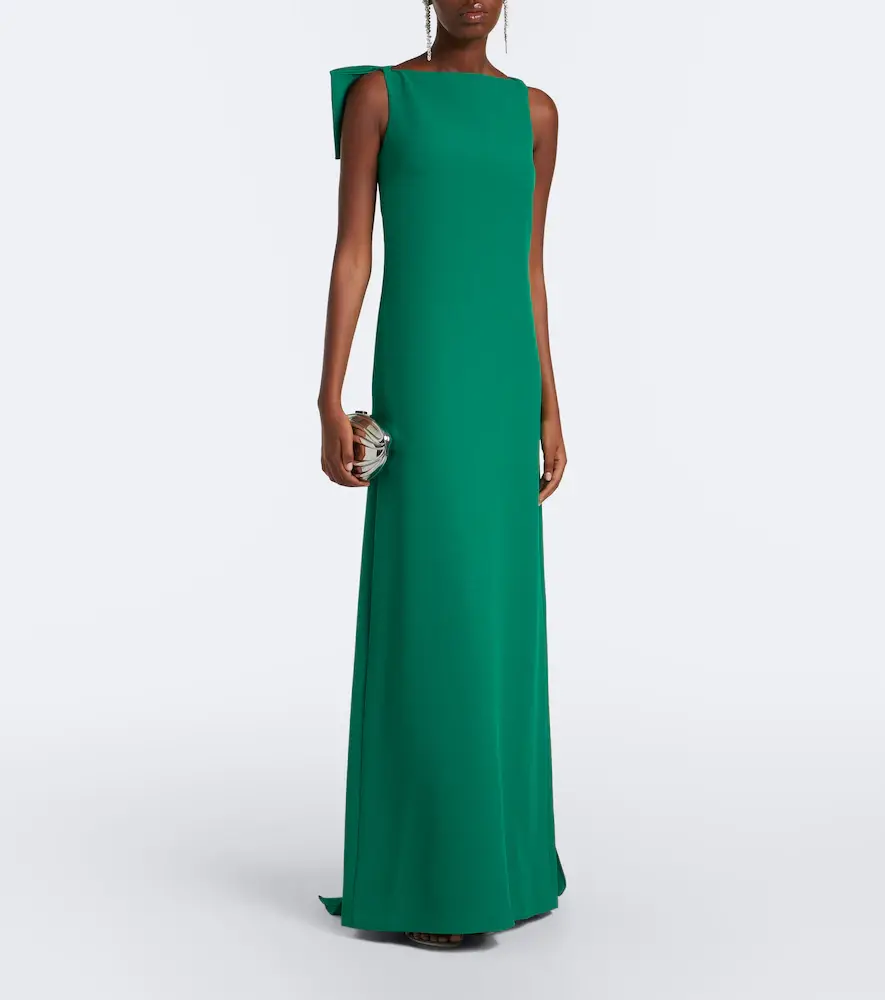 Safiyaa Mallory crêpe gown | Thumbnail 3 Safiyaa Mallory crêpe gown | Thumbnail 3