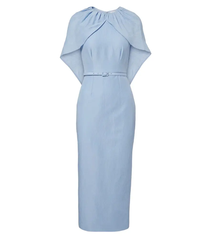 Roland Mouret Belted caped midi dress | Image 1 Roland Mouret Belted caped midi dress | Image 1