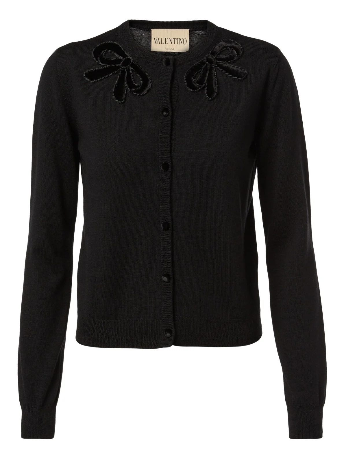 Embroidered virgin wool cardigan Embroidered virgin wool cardigan