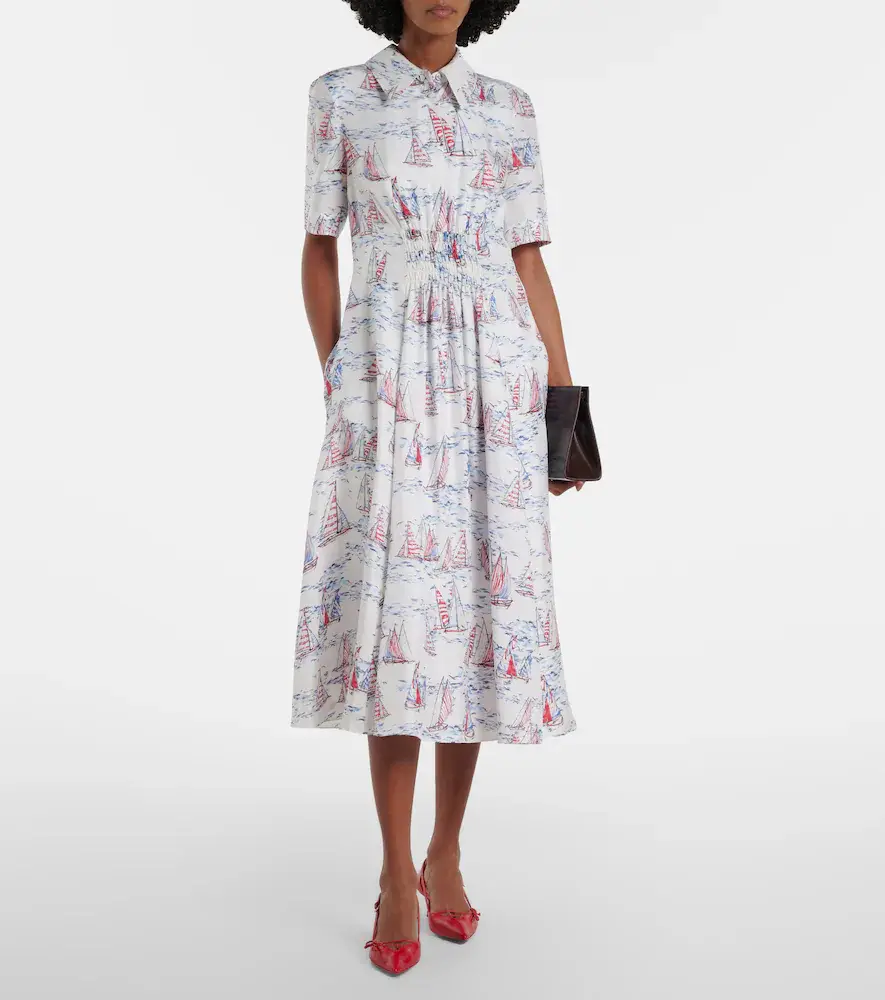 Emilia Wickstead Khloe printed wool midi dress | Thumbnail 6 Emilia Wickstead Khloe printed wool midi dress | Thumbnail 6