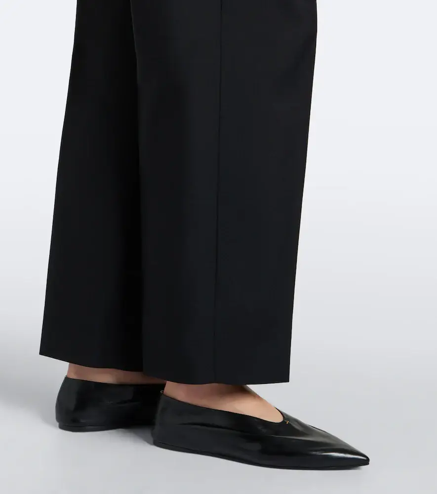 Jil Sander Pleated wool and mohair straight pants | Thumbnail 2 Jil Sander Pleated wool and mohair straight pants | Thumbnail 2