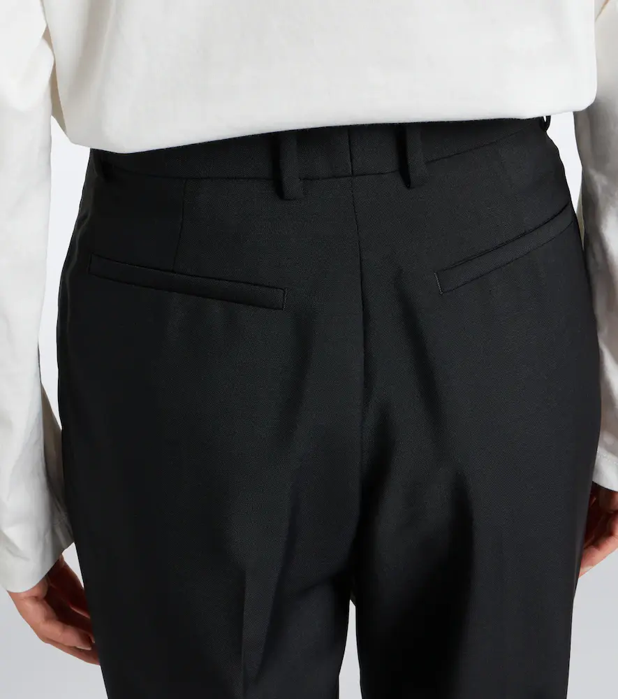 Jil Sander Pleated wool and mohair straight pants | Thumbnail 4 Jil Sander Pleated wool and mohair straight pants | Thumbnail 4