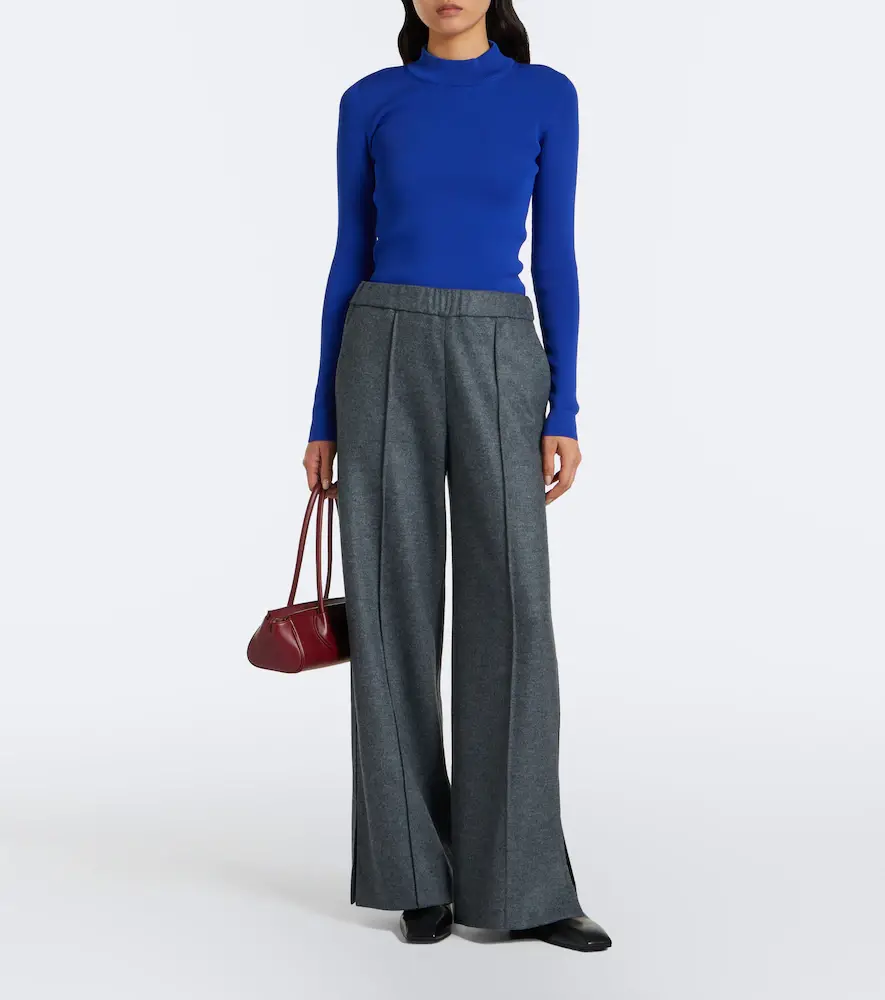 Jil Sander Wool wide-leg pants | Thumbnail 6