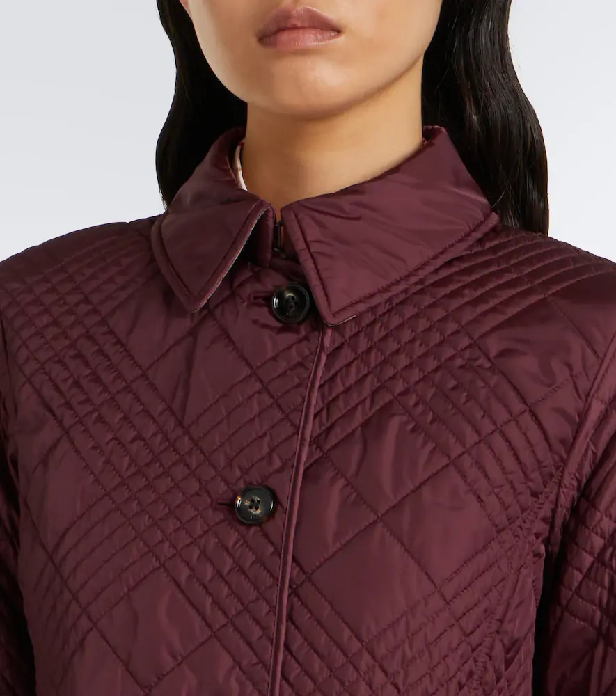 Burberry Fernleigh leather-trimmed quilted jacket | Thumbnail 5 Burberry Fernleigh leather-trimmed quilted jacket | Thumbnail 5