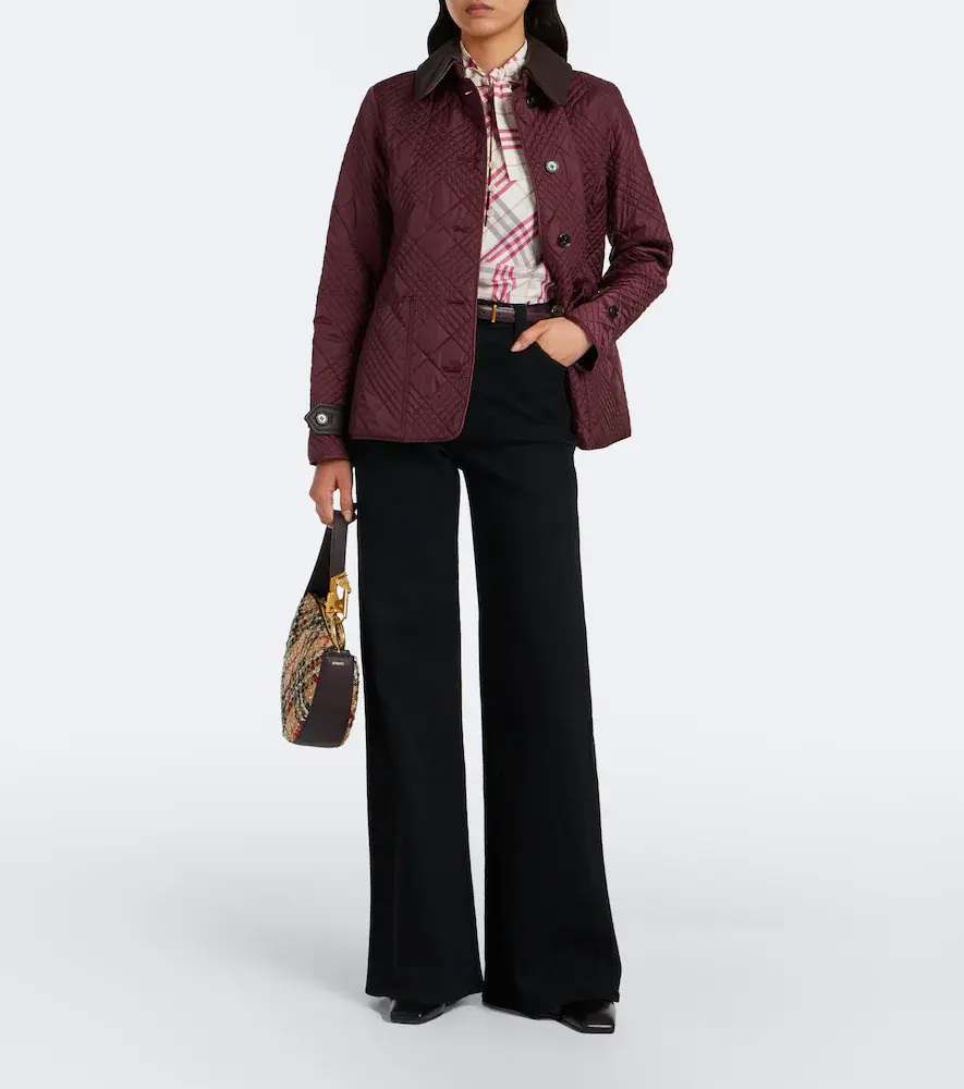 Burberry Fernleigh leather-trimmed quilted jacket | Thumbnail 6 Burberry Fernleigh leather-trimmed quilted jacket | Thumbnail 6