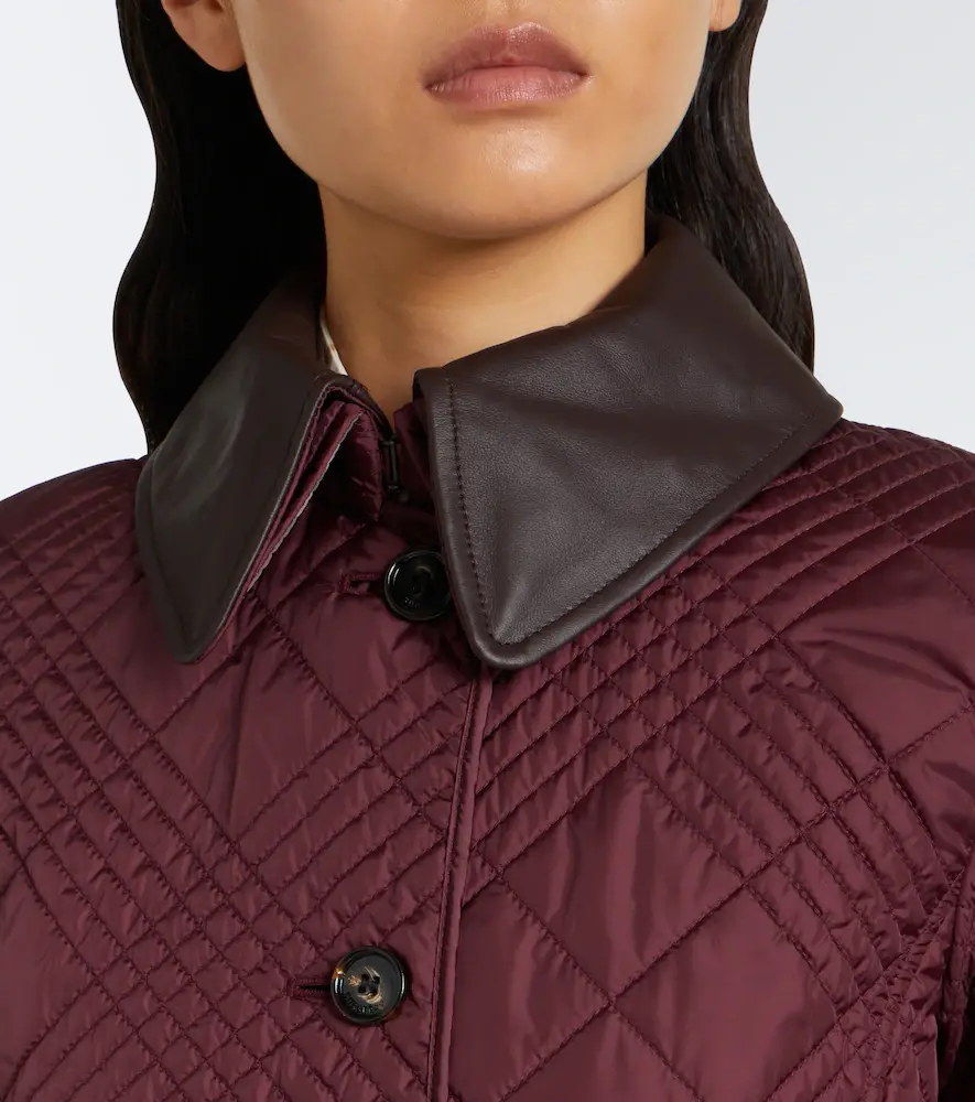 Burberry Fernleigh leather-trimmed quilted jacket | Thumbnail 8 Burberry Fernleigh leather-trimmed quilted jacket | Thumbnail 8