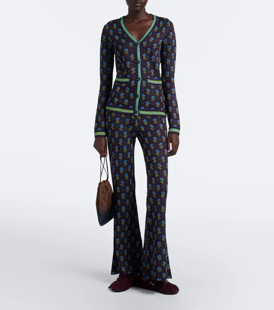 Etro Floral jacquard flared pants | Thumbnail 5 Etro Floral jacquard flared pants | Thumbnail 5