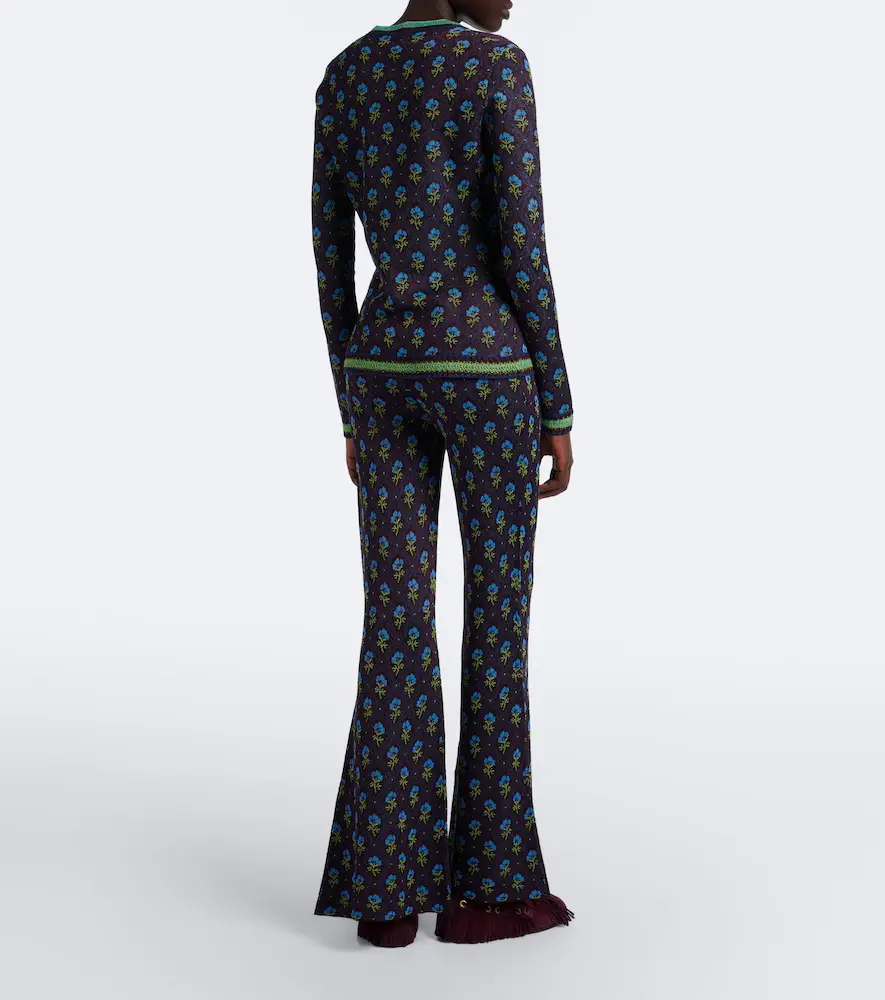 Etro Floral jacquard flared pants | Thumbnail 6 Etro Floral jacquard flared pants | Thumbnail 6