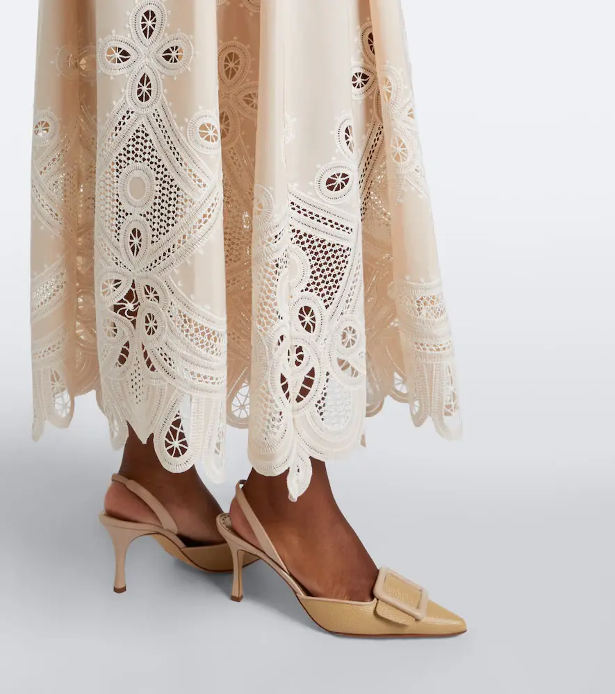 Elie Saab Belted embroidered gathered midi dress | Thumbnail 5 Elie Saab Belted embroidered gathered midi dress | Thumbnail 5