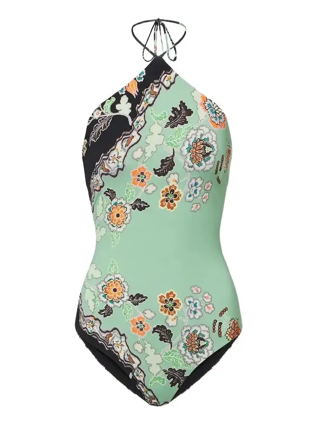 Floral halterneck swimsuit Floral halterneck swimsuit