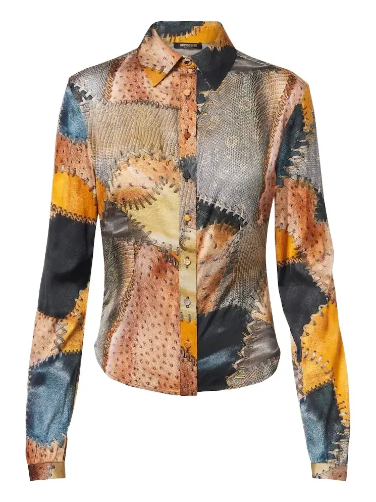 Trompe l'ail silk shirt Trompe l'ail silk shirt