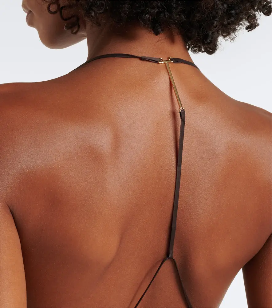 Tom Ford Draped open-back silk gown | Thumbnail 2