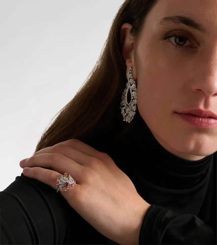Ananya Magnificent Jewels Volume 2 18kt white and rose gold pinky ring with gemstones | Thumbnail 4 Ananya Magnificent Jewels Volume 2 18kt white and rose gold pinky ring with gemstones | Thumbnail 4