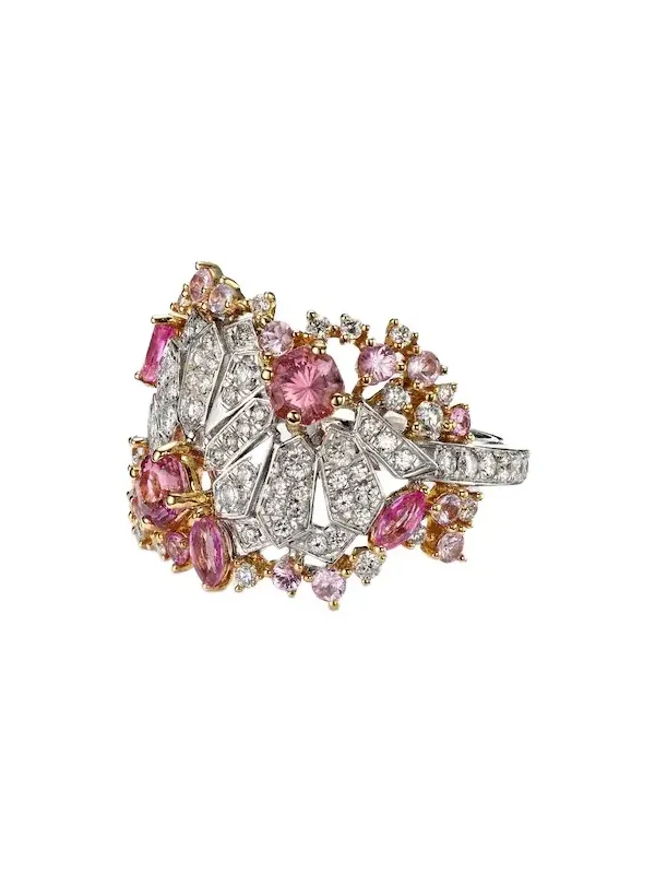 Magnificent Jewels Volume 2 18kt white and rose gold pinky ring with gemstones