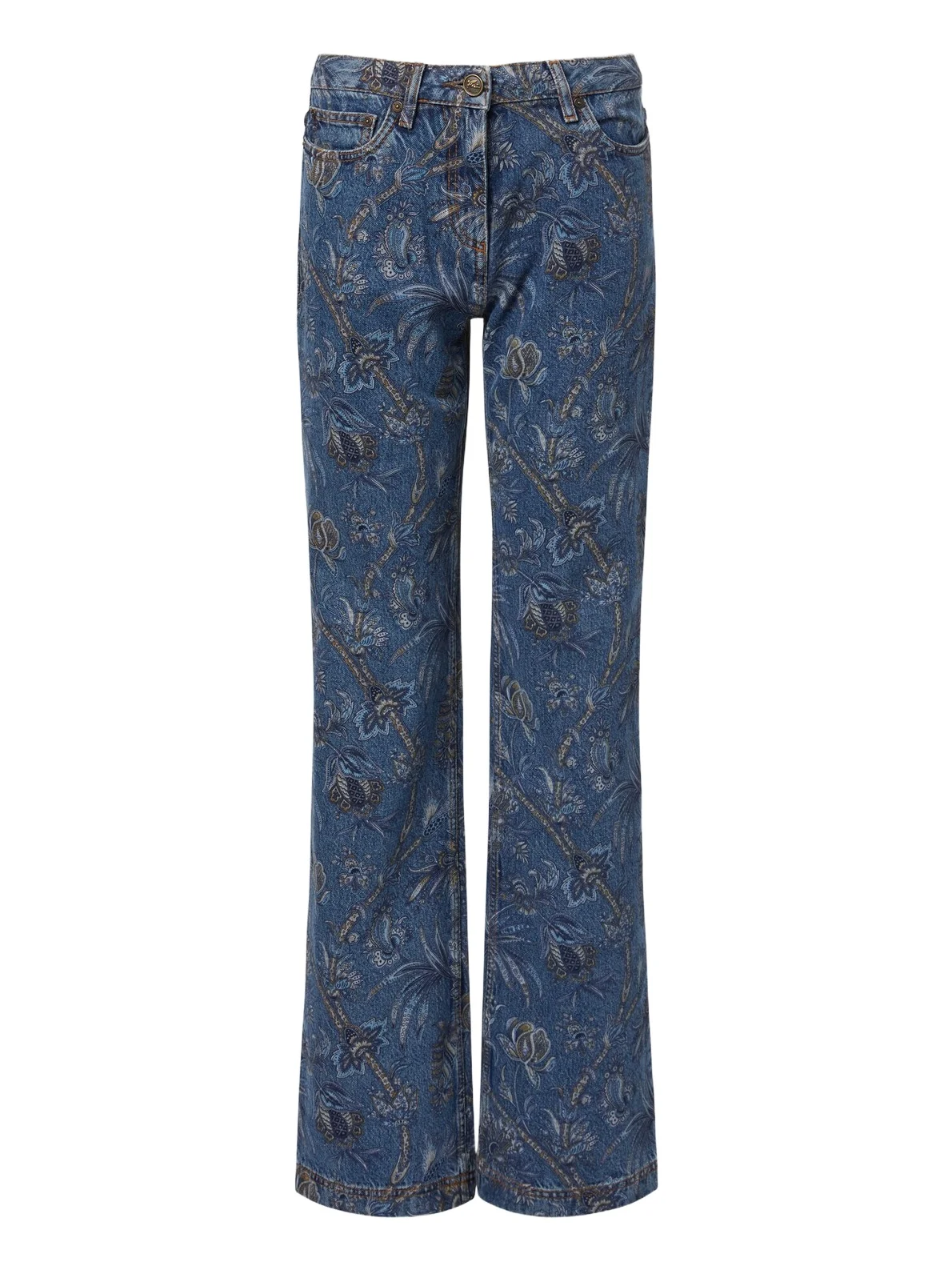 Printed wide-leg jeans Printed wide-leg jeans