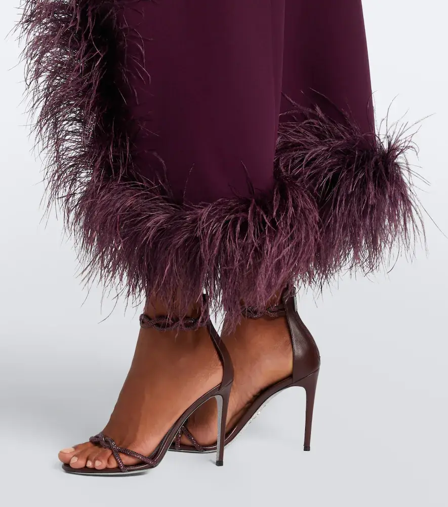 René Caovilla Margot embellished leather and satin sandals | Thumbnail 5 René Caovilla Margot embellished leather and satin sandals | Thumbnail 5