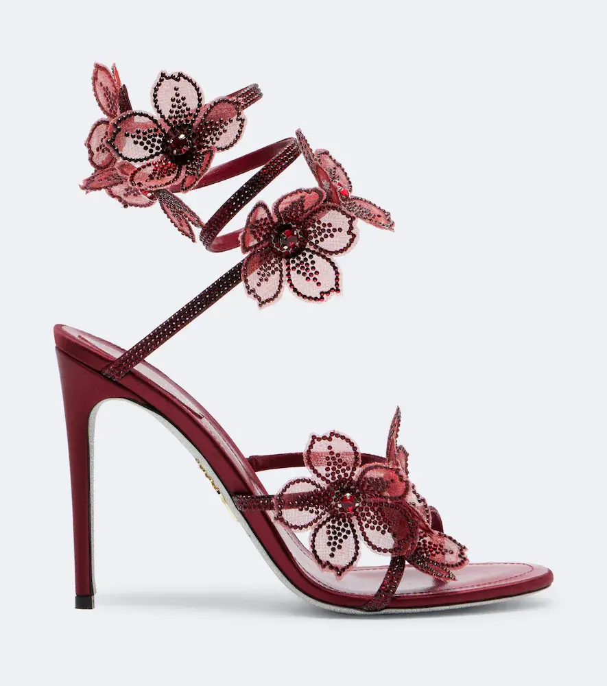 René Caovilla Floriane floral-appliqué embellished sandals | Thumbnail 2 René Caovilla Floriane floral-appliqué embellished sandals | Thumbnail 2