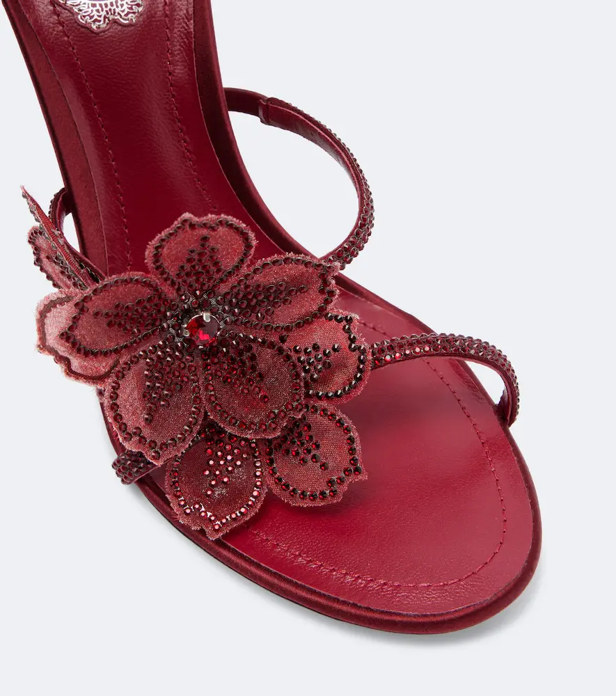 René Caovilla Floriane floral-appliqué embellished sandals | Thumbnail 4 René Caovilla Floriane floral-appliqué embellished sandals | Thumbnail 4