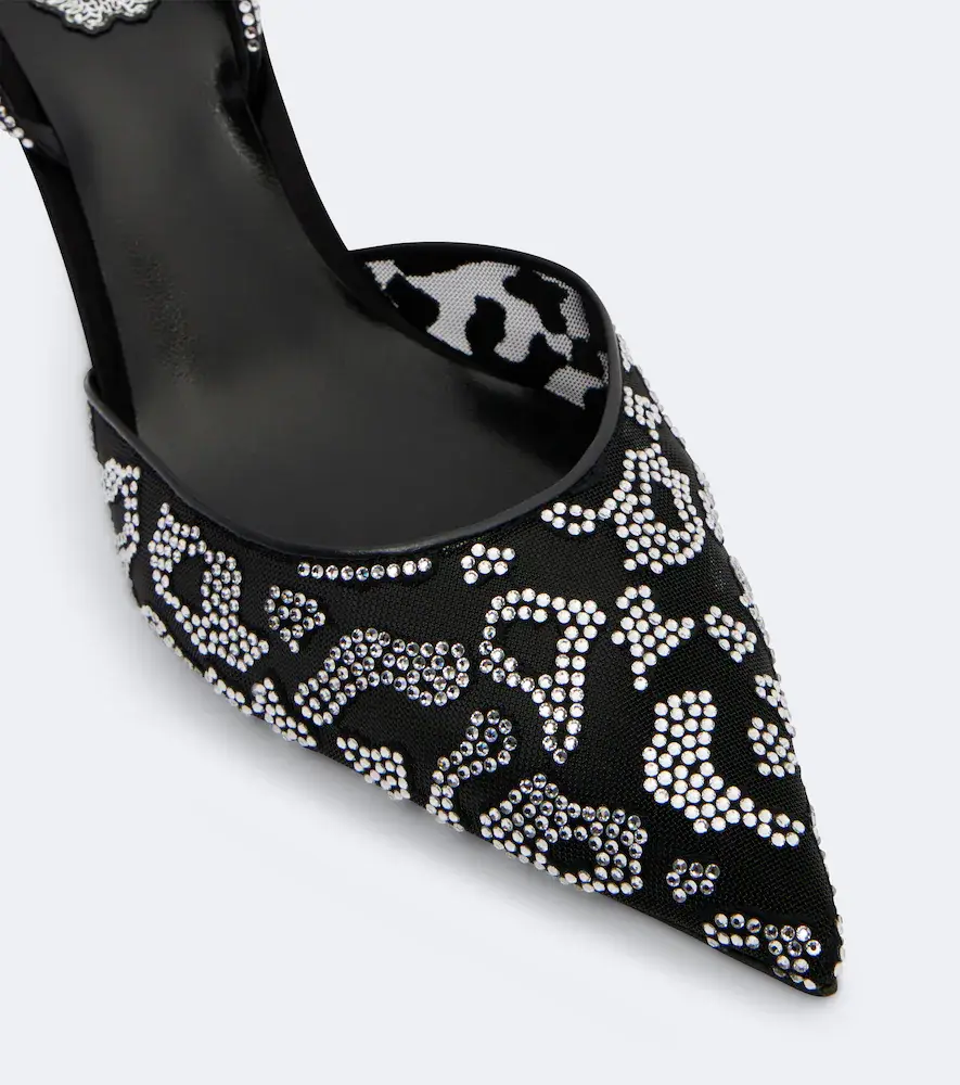 René Caovilla Embellished mesh slingback pumps | Thumbnail 4 René Caovilla Embellished mesh slingback pumps | Thumbnail 4