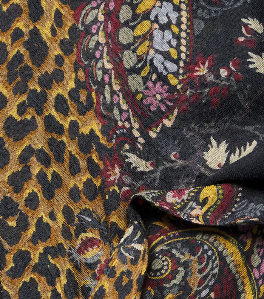 Etro Printed modal and cashmere scarf | Thumbnail 2 Etro Printed modal and cashmere scarf | Thumbnail 2