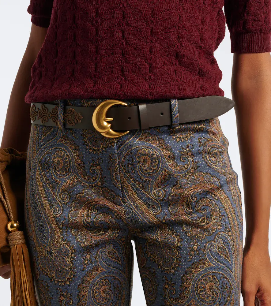 Etro Embroidered leather belt | Thumbnail 3