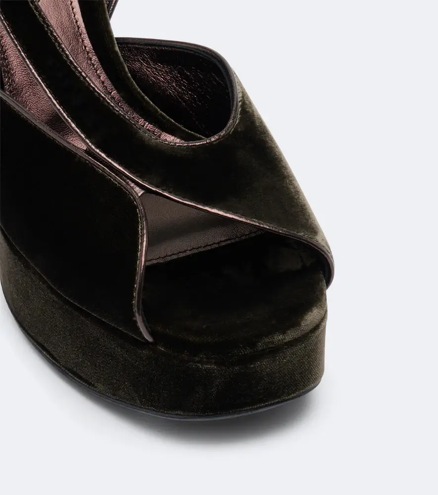 Etro Velvet platform sandals | Thumbnail 3 Etro Velvet platform sandals | Thumbnail 3