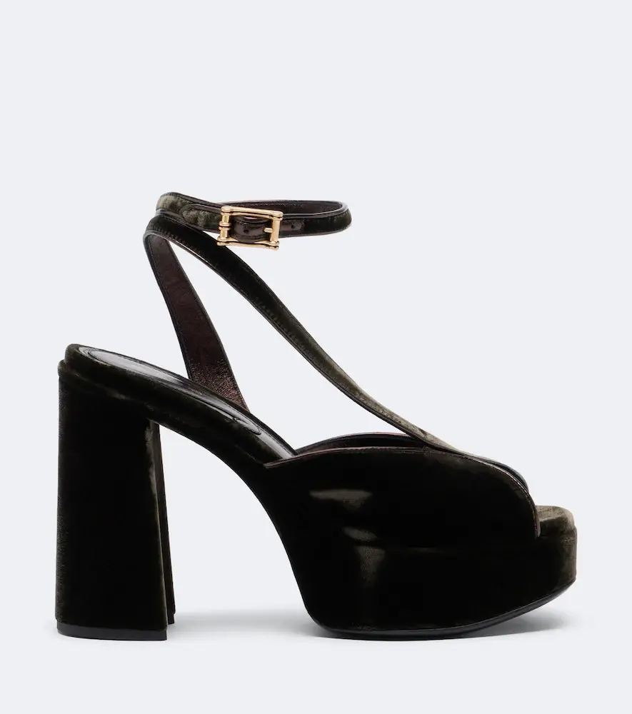 Etro Velvet platform sandals | Thumbnail 4 Etro Velvet platform sandals | Thumbnail 4