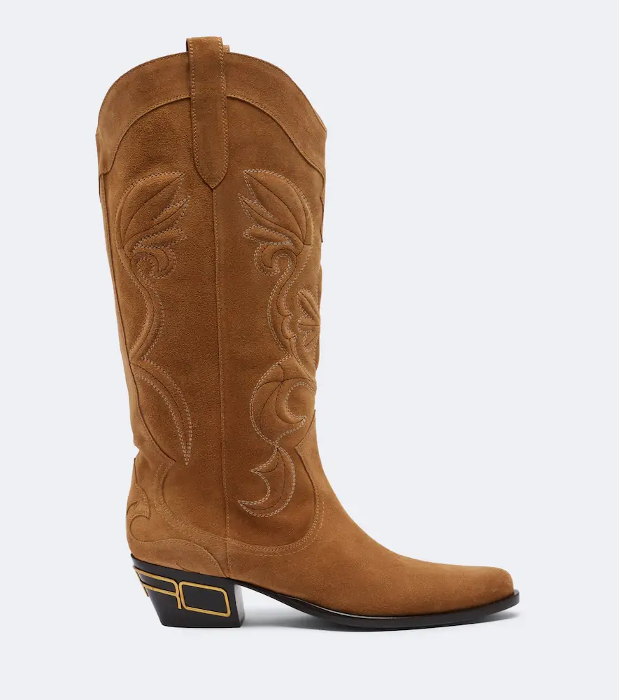 Etro Logo suede cowboy boots | Thumbnail 3 Etro Logo suede cowboy boots | Thumbnail 3