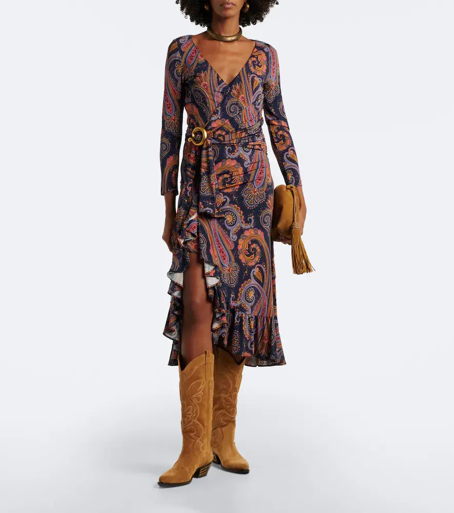 Etro Logo suede cowboy boots | Thumbnail 5 Etro Logo suede cowboy boots | Thumbnail 5