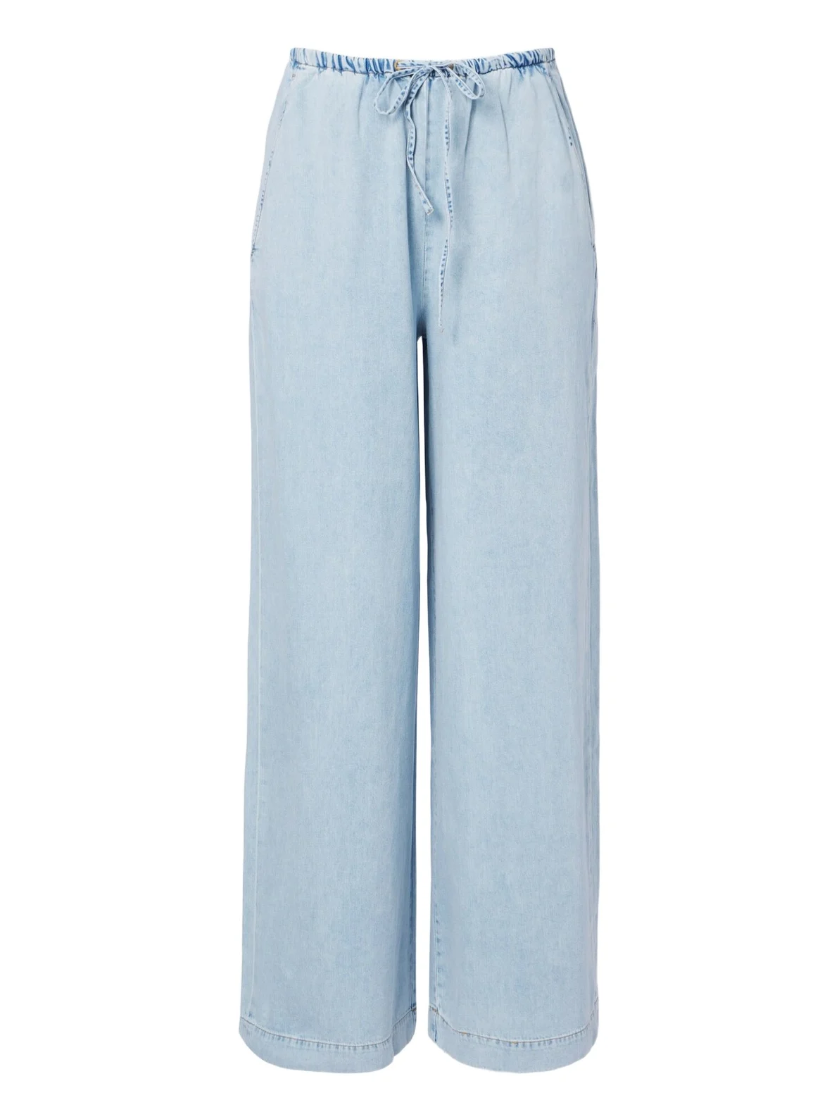 The Offshore cotton-blend wide-leg pants The Offshore cotton-blend wide-leg pants